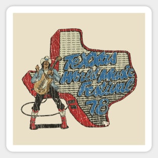 Texxas World Music Festival 1978 Sticker